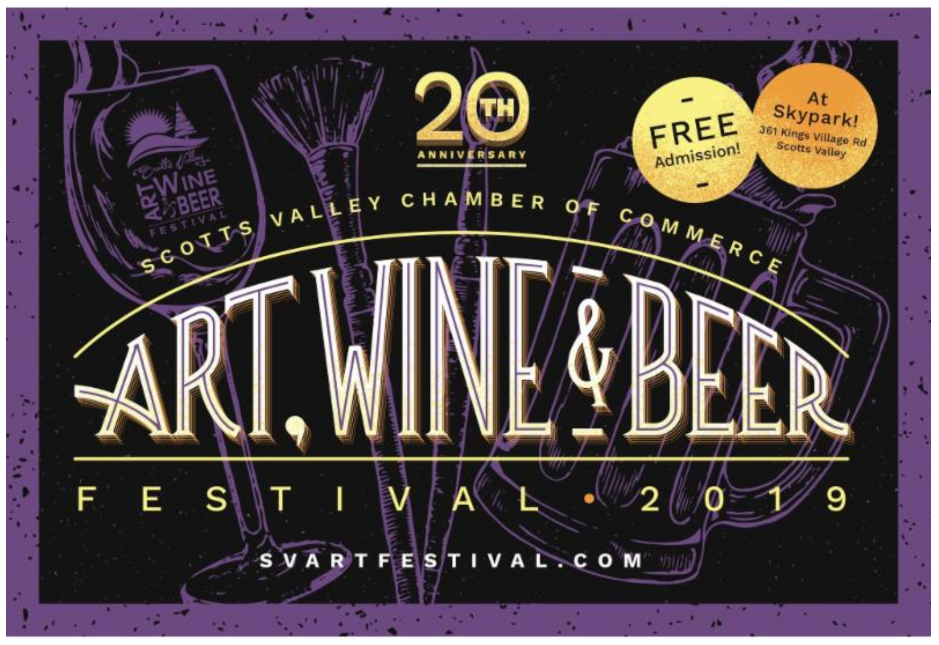 The 20th Scotts Valley Art, Wine and Beer Festival at Skypark My